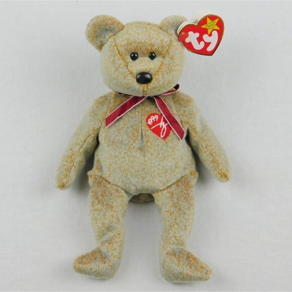 TY 1999 Beanie Babies Signature Bear Lot of 2 - Picture 5 of 7